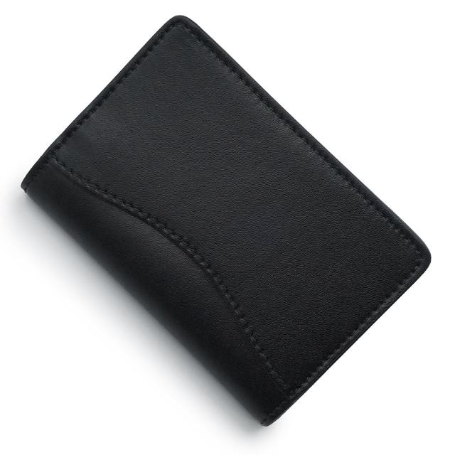 （新品・未使用品）Salvatore Ferragamo サルヴァトーレフェラガモ 22D760 ヴァラ リボン カーフスキン ネロ ブラック キーリング付き カードケース 名刺入れ 定期入れ パスケース レザー ゴールド金具_5
