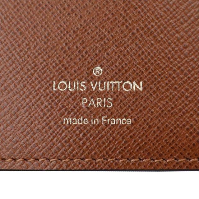 （美品）LOUIS VUITTON ルイ ヴィトン M62472 ポルトフォイユ ヴィクトリーヌ モノグラム グレインレザー ブラウン 三つ折り財布 ゴールド金具 箱付_9