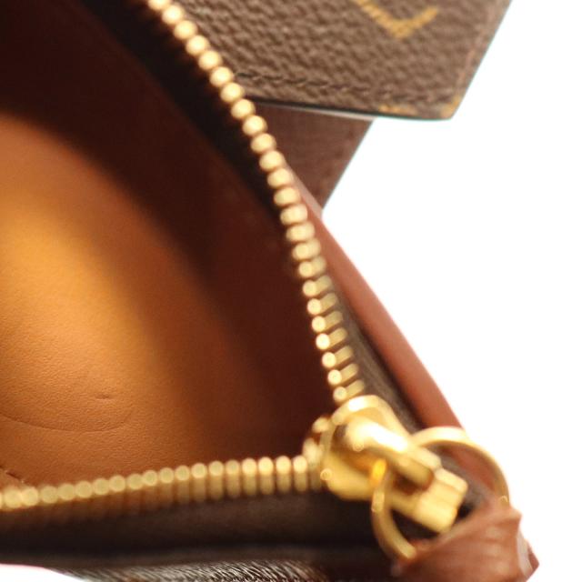 （美品）LOUIS VUITTON ルイ ヴィトン M62472 ポルトフォイユ ヴィクトリーヌ モノグラム グレインレザー ブラウン 三つ折り財布 ゴールド金具 箱付_11