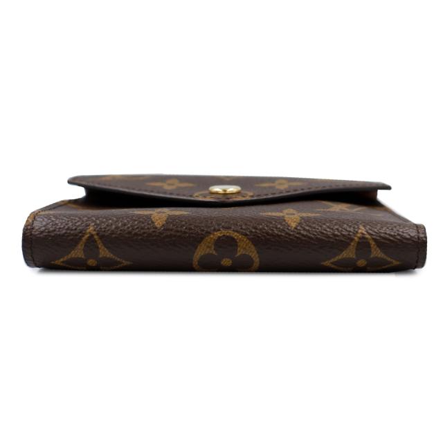 （美品）LOUIS VUITTON ルイ ヴィトン M62472 ポルトフォイユ ヴィクトリーヌ モノグラム グレインレザー ブラウン 三つ折り財布 ゴールド金具 箱付_8