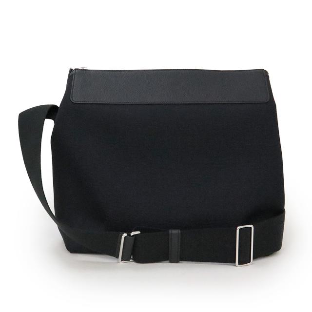 （未使用　展示品）HERMES エルメス フール トゥ R.M.S 12H キャンバス トリヨンレザー ノワール ブラック B刻印 ショルダーバッグ 斜め掛け シルバー金具
