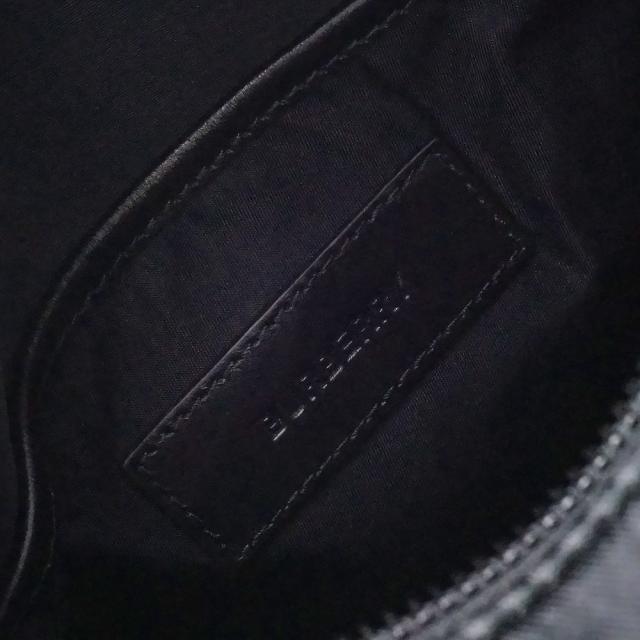 （未使用　展示品）BURBERRY バーバリー 8030016 THORNTON ソーントン アイコン ストライプ コーティングキャンバス ブラック ショルダーバッグ 斜め掛け ブラック金具_7