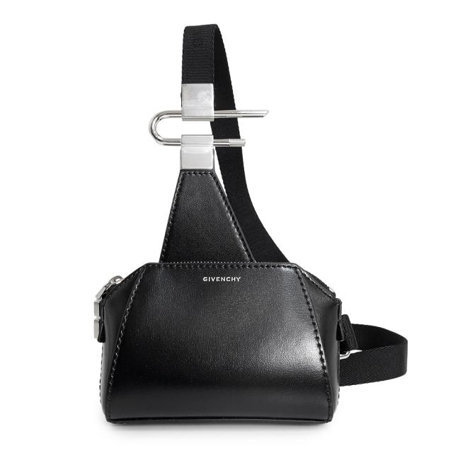 （新品・未使用品）GIVENCHY ジバンシィ BK60DEK14L アンティゴナ U マイクロ カーフスキン ブラック ショルダーバッグ 斜め掛け レザー シルバー金具