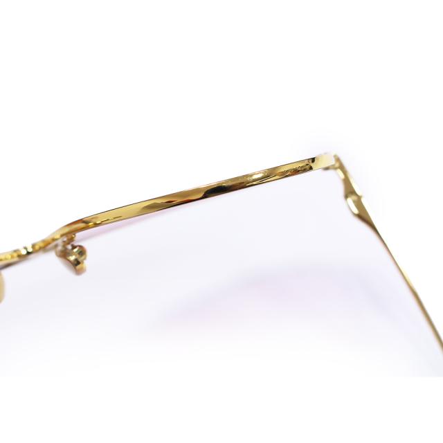 （中古）LOUIS VUITTON ルイ ヴィトン Z1868U LV スター パイロット メタル ゴールド ピンクグラデーション アイウェア メガネ 眼鏡 サングラス 箱付