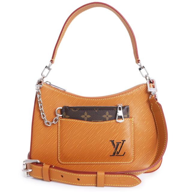 （未使用　展示品）LOUIS VUITTON ルイ ヴィトン M80794 マレル エピレザー ゴールドミエル ブラウン 2Way ショルダー ハンドバッグ 斜め掛け シルバー金具