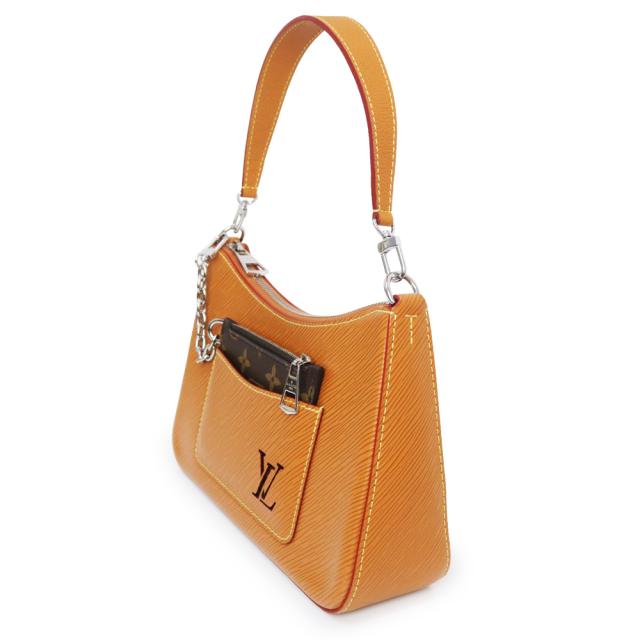 （未使用　展示品）LOUIS VUITTON ルイ ヴィトン M80794 マレル エピレザー ゴールドミエル ブラウン 2Way ショルダー ハンドバッグ 斜め掛け シルバー金具_3