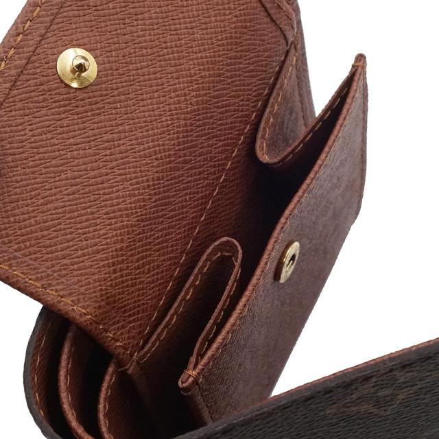 （未使用保管品）LOUIS VUITTON ルイ ヴィトン M61675 ポルトフォイユ マルコ モノグラム ブラウン 二つ折り財布 ゴールド金具 箱付_4