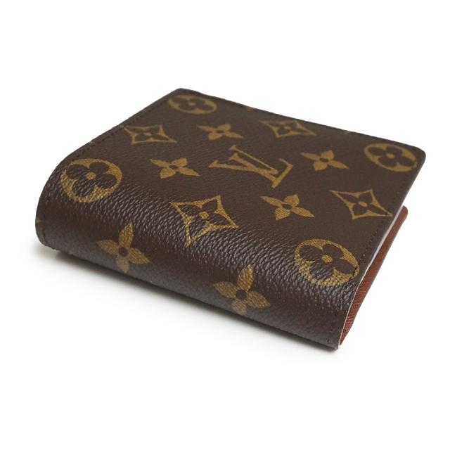 （未使用保管品）LOUIS VUITTON ルイ ヴィトン M61675 ポルトフォイユ マルコ モノグラム ブラウン 二つ折り財布 ゴールド金具 箱付_7