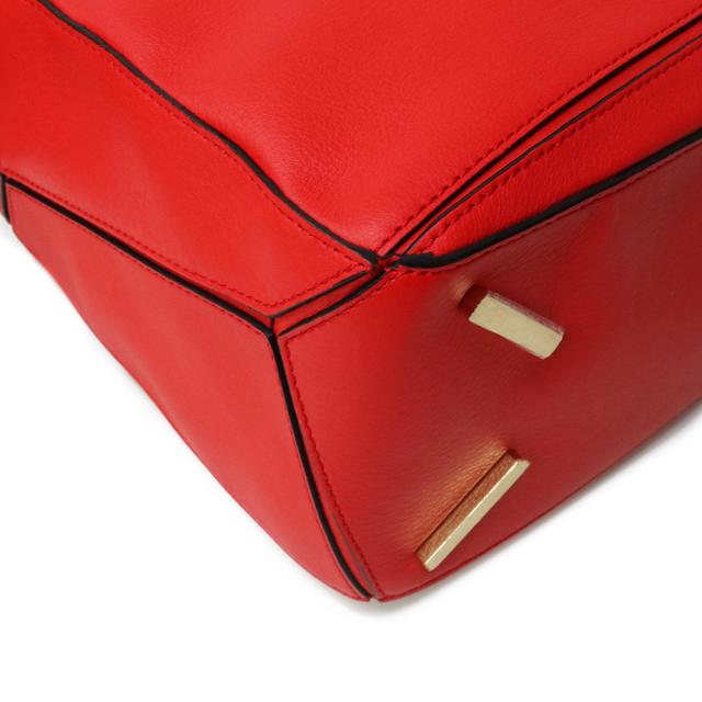 （未使用　展示品）LOEWE ロエベ 322.30.K74 パズルバッグ ミディアム クラシックカーフ レッド 3WAY ショルダー ハンド ボディバッグ 斜め掛け レザー ゴールド金具_9