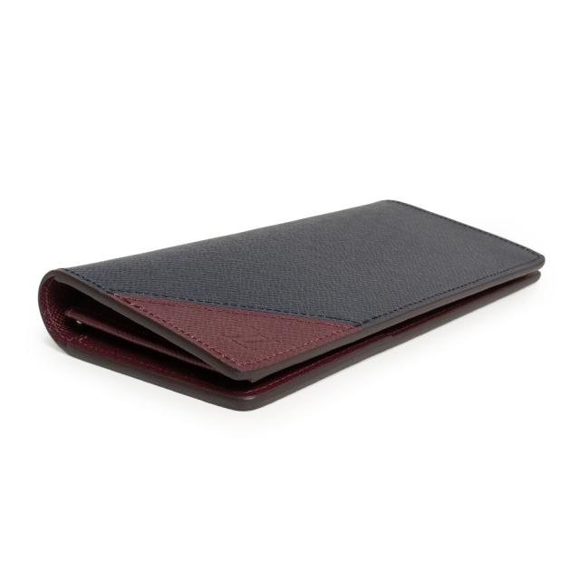 （新品・未使用品）LOUIS VUITTON ルイ ヴィトン M30980 ポルトフォイユ ブラザ NM タイガ ネイビー ボルドー 二つ折り長財布 レザー シルバー金具 箱付_4