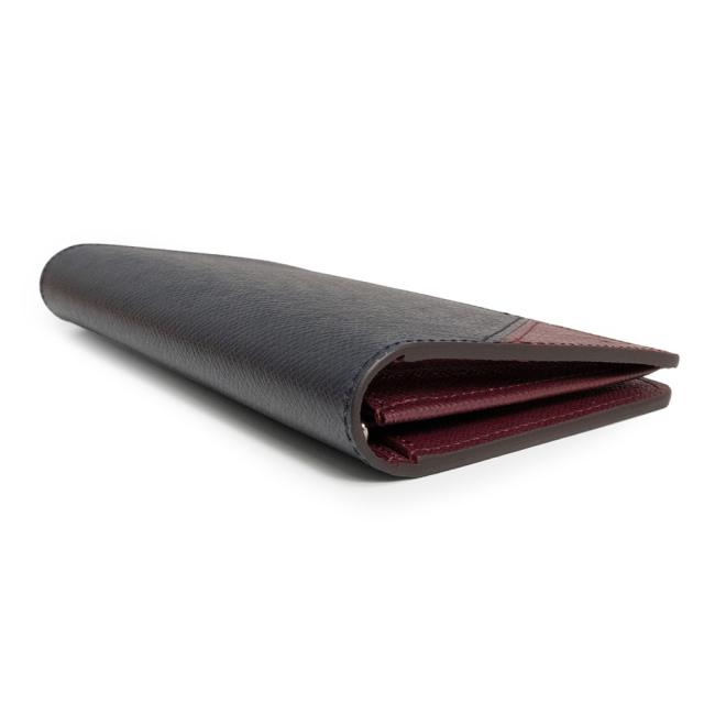 （新品・未使用品）LOUIS VUITTON ルイ ヴィトン M30980 ポルトフォイユ ブラザ NM タイガ ネイビー ボルドー 二つ折り長財布 レザー シルバー金具 箱付_6
