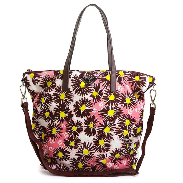 PRADA プラダ ナイロン トートバッグ 花柄 【公式通販】