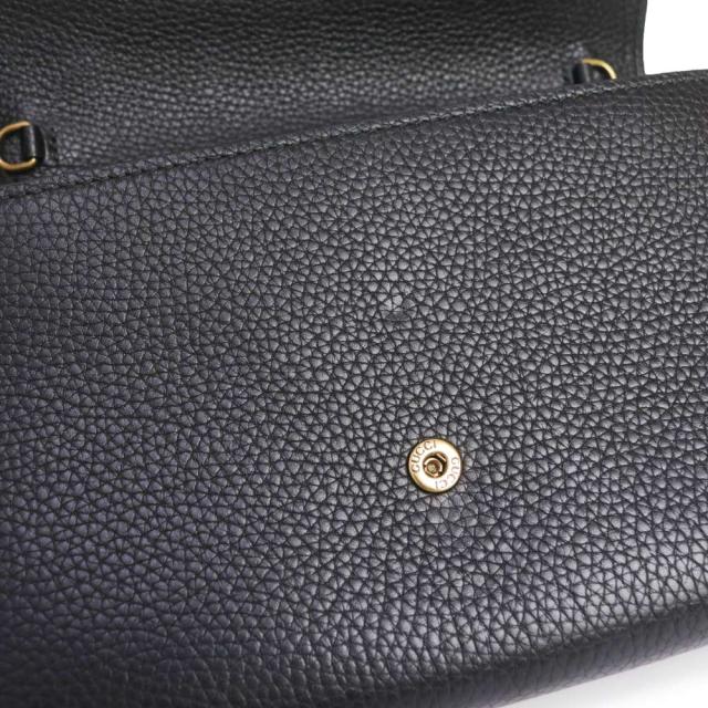 （未使用　展示品）GUCCI グッチ 401232 GGマーモント カーフスキン ブラック ショルダーバッグ チェーンウォレット 長財布 斜め掛け レザー アンティークゴールド金具_10