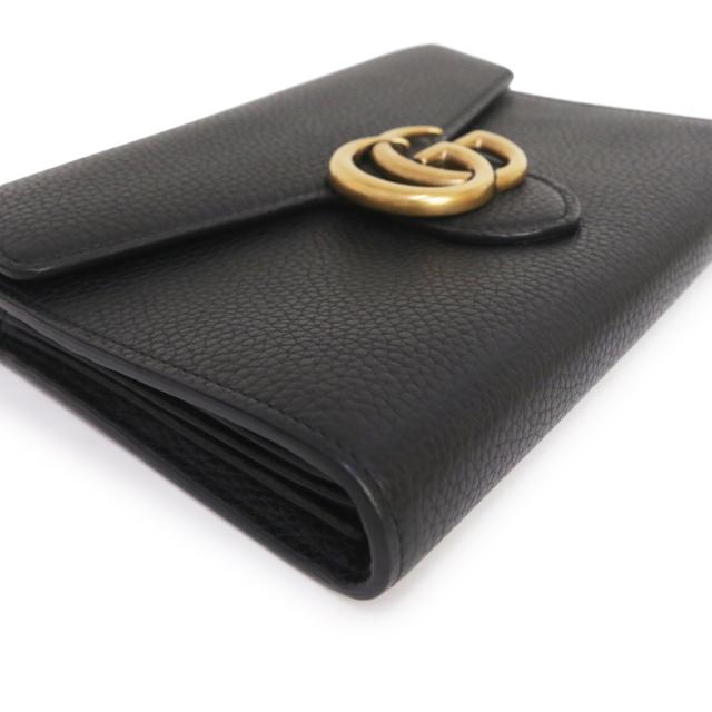 （未使用　展示品）GUCCI グッチ 401232 GGマーモント カーフスキン ブラック ショルダーバッグ チェーンウォレット 長財布 斜め掛け レザー アンティークゴールド金具_8