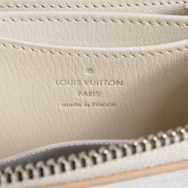 （未使用　展示品）LOUIS VUITTON ルイ ヴィトン N97726 ジッピー コインパース モノグラム パイソン ラテ ホワイト コインケース 小銭入れ 財布 エキゾチックレザー シルバー金具 箱付