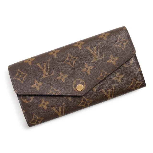 （未使用　展示品）LOUIS VUITTON ルイ ヴィトン M60531 ポルトフォイユ サラ モノグラム ブラウン 二つ折り長財布 ゴールド金具 箱付