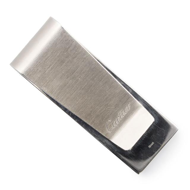 中古）Cartier カルティエ T1220407 2C シルバー マネークリップ 札ば