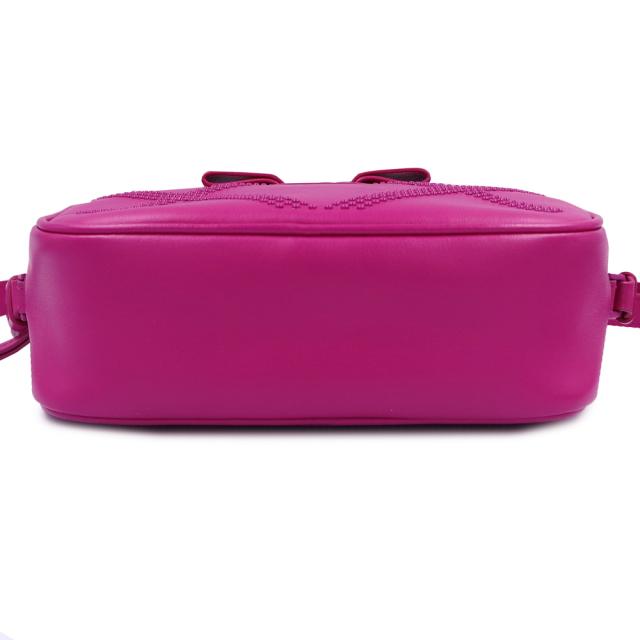 （新品・未使用品）Salvatore Ferragamo サルヴァトーレフェラガモ AU-21 H861 ヴァラリボン カメラ カーフスキン ピンク ショルダーバッグ 斜め掛け レザー ゴールド金具 箱付_6