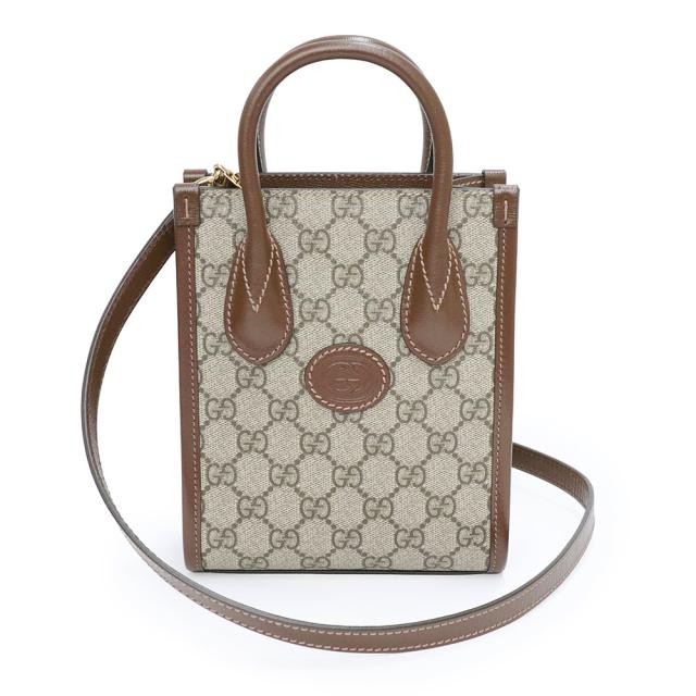 未使用 展示品）GUCCI グッチ 671623 ミニ トート GGスプリーム 
