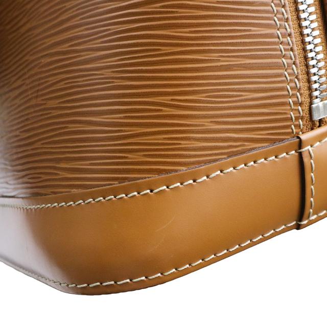 （美品）LOUIS VUITTON ルイ ヴィトン M52801 アルマ PM エピレザー キャネル ブラウン ハンドバッグ シルバー金具_10