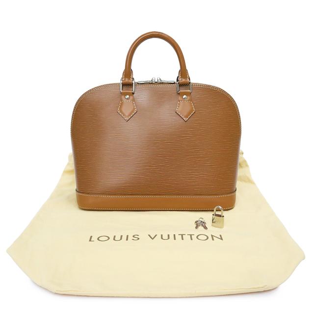 （美品）LOUIS VUITTON ルイ ヴィトン M52801 アルマ PM エピレザー キャネル ブラウン ハンドバッグ シルバー金具_1