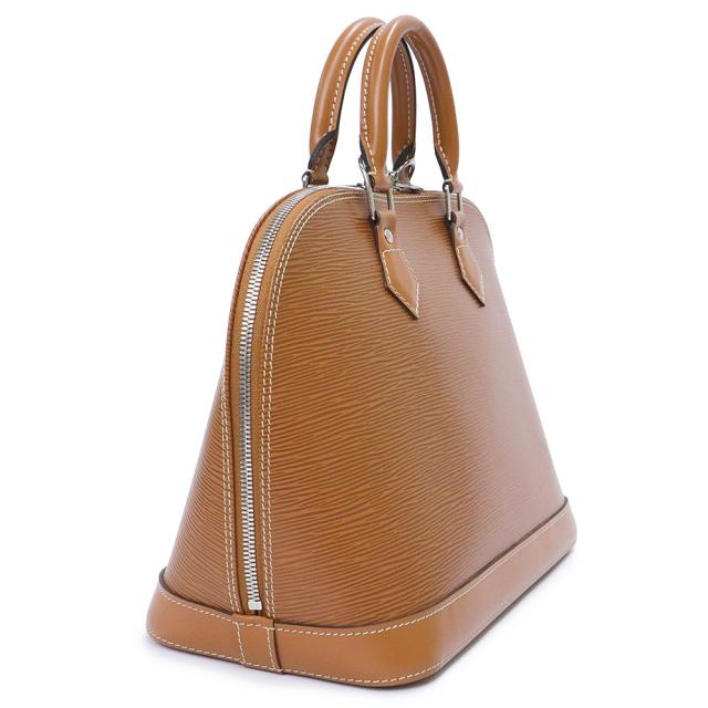 （美品）LOUIS VUITTON ルイ ヴィトン M52801 アルマ PM エピレザー キャネル ブラウン ハンドバッグ シルバー金具_4