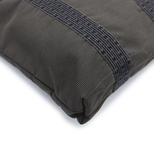 （中古）HERMES エルメス エールライン カバス トート キャンバス グレー ハンドバッグ シルバー金具_8