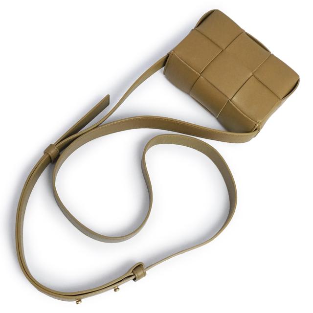 （新品・未使用品）BOTTEGA VENETA ボッテガヴェネタ 666688 カセット キャンディ ミニ クロスボディ ポーチ ラムスキン エイコーン ブラウン ポシェット ショルダーバッグ 斜め掛け レザー ゴールド金具_6
