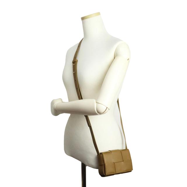 （新品・未使用品）BOTTEGA VENETA ボッテガヴェネタ 666688 カセット キャンディ ミニ クロスボディ ポーチ ラムスキン エイコーン ブラウン ポシェット ショルダーバッグ 斜め掛け レザー ゴールド金具_8