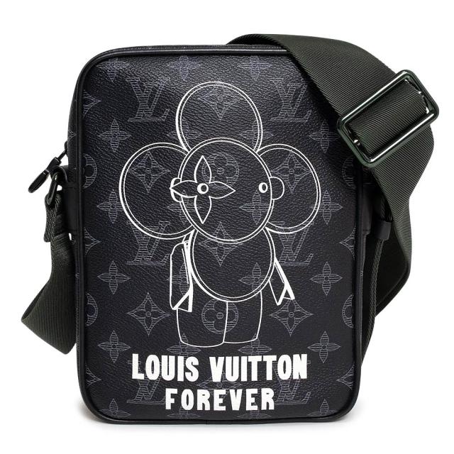 （未使用　展示品）LOUIS VUITTON ルイ ヴィトン M43677 ヴィヴィエンヌ ダヌーヴ PM モノグラムエクリプス ブラック グリーン ショルダーバッグ 斜め掛け グリーン金具