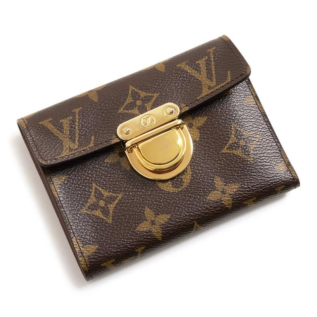 （未使用　展示品）LOUIS VUITTON ルイ ヴィトン M60003 ポルトカルト コアラ モノグラム ブラウン 三つ折り財布 札入れ ゴールド金具 箱付