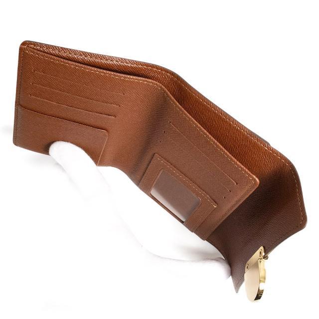 （未使用　展示品）LOUIS VUITTON ルイ ヴィトン M60003 ポルトカルト コアラ モノグラム ブラウン 三つ折り財布 札入れ ゴールド金具 箱付_3