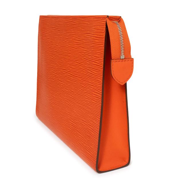 （未使用　展示品）LOUIS VUITTON ルイ ヴィトン M51999 ポッシュ トワレ 26 エピレザー ピモン オレンジ セカンドバッグ クラッチ シルバー金具
