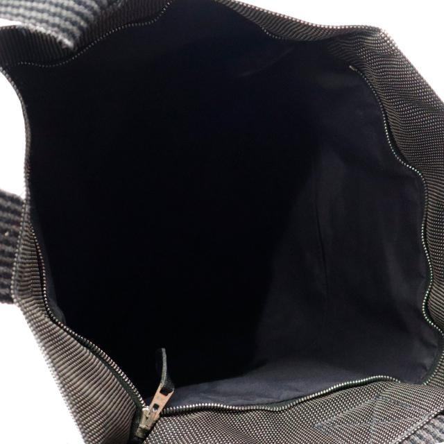 （中古）HERMES エルメス エールライン カバス トート キャンバス グレー ハンドバッグ シルバー金具_1