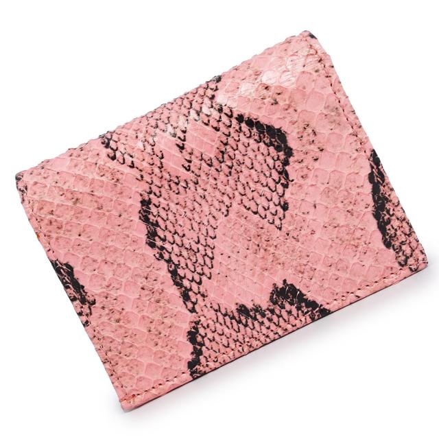 （新品・未使用品）GUCCI グッチ 456126 GGマーモント ダブルG スモールウォレット パイソン ピンク コンパクト 二つ折り財布 エキゾチックレザー ゴールド金具_6