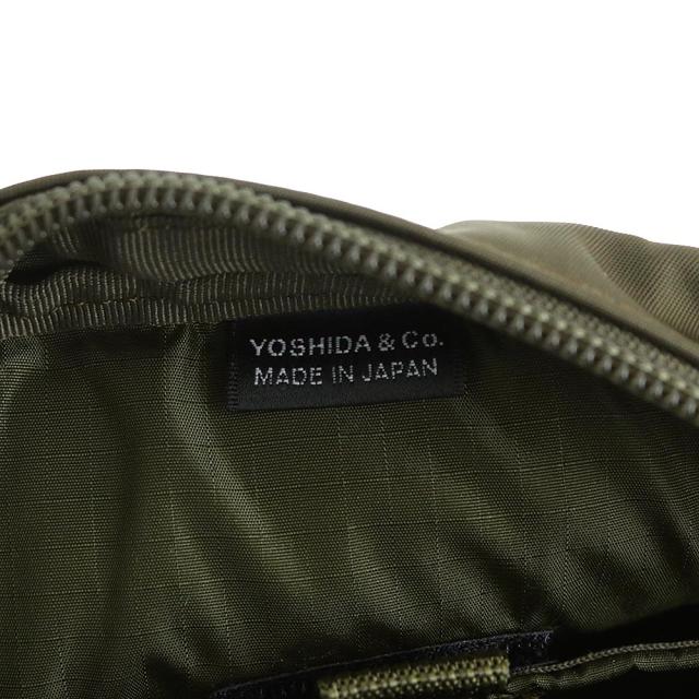 （未使用　展示品）PORTER ポーター 997-05362 RIDE ライド チェーン ナイロンツイル ナイロンリップストップ オリーブグリーン ショルダーバッグ 斜め掛け ブラック金具_9