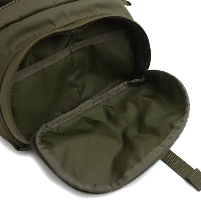 （未使用　展示品）PORTER ポーター 997-05362 RIDE ライド チェーン ナイロンツイル ナイロンリップストップ オリーブグリーン ショルダーバッグ 斜め掛け ブラック金具_3