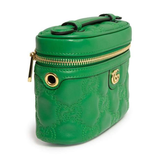 （新品・未使用品）GUCCI グッチ 723770 マトラッセ ミニトップハンドル GGマトラッセ グリーン 2Way 斜め掛け チェーンショルダー ハンドバッグ ゴールド金具_2