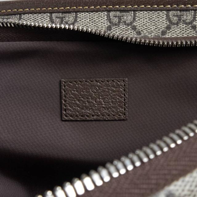 （新品・未使用品）GUCCI グッチ 760217 ボディ ウエスト ベルトバッグ 斜め掛け GGスプリームキャンバス ベージュ ブラウン レッド グリーン マットブラウン金具_8