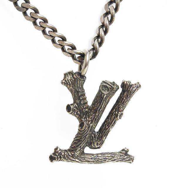 （新品・未使用品）LOUIS VUITTON ルイ ヴィトン MP2818 LVウッド ヴィンテージシルバー ネックレス ペンダント 箱付_2