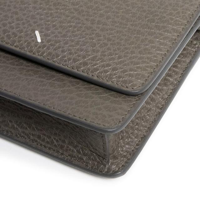 （未使用　展示品）Maison Margiela メゾン マルジェラ SA3UI0008 4ステッチ チェーンウォレット 長財布 グレイニーレザー グラファイト グレー ショルダーバッグ 斜め掛け シルバー金具_10