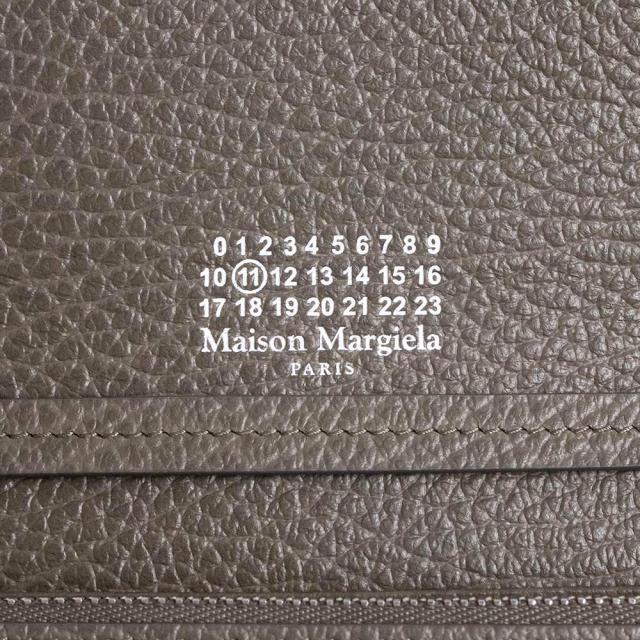 （未使用　展示品）Maison Margiela メゾン マルジェラ SA3UI0008 4ステッチ チェーンウォレット 長財布 グレイニーレザー グラファイト グレー ショルダーバッグ 斜め掛け シルバー金具_8