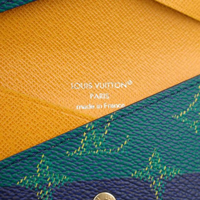 （新品・未使用品）LOUIS VUITTON ルイ ヴィトン M25796 ポルト カルト スリム モノグラムヘリテージ カウハイドレザー ブルーストライプ カードケース 名刺入れ 定期入れ パスケース ゴールド金具 箱付_7