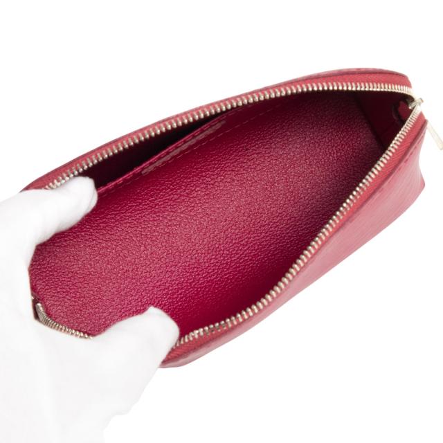 （未使用　展示品）LOUIS VUITTON ルイ ヴィトン M40641 ポシェット コスメティック PM エピレザー フューシャ ワインレッド 化粧ポーチ シルバー金具 箱付_2