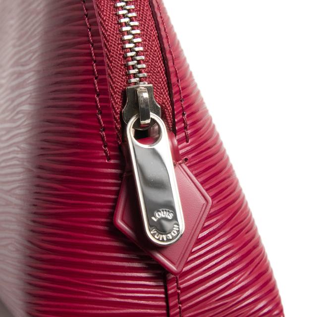 （未使用　展示品）LOUIS VUITTON ルイ ヴィトン M40641 ポシェット コスメティック PM エピレザー フューシャ ワインレッド 化粧ポーチ シルバー金具 箱付_7