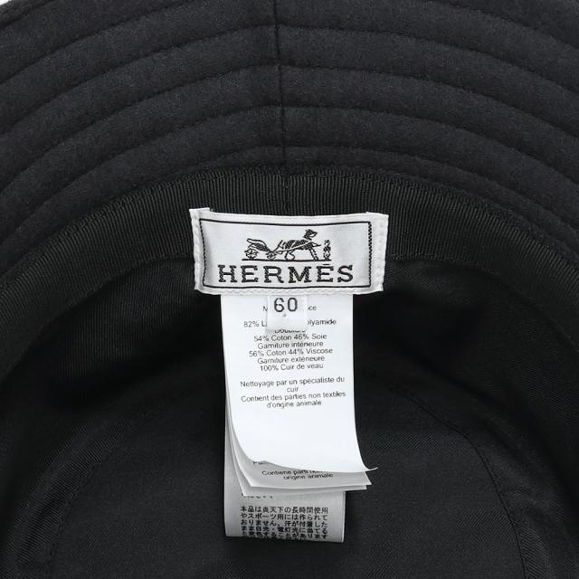 美品）HERMES エルメス フレッド Hカット #60 59cm ウール82% ナイロン