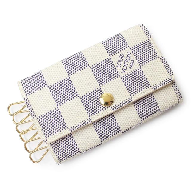 （新品・未使用品）LOUIS VUITTON ルイ ヴィトン N61745 ミュルティクレ 6 ダミエアズール ホワイト キーケース ゴールド金具 箱付
