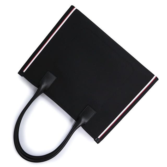 （未使用　展示品）Christian Louboutin クリスチャンルブタン 3245177 Nastroloubi L ナストロルビ エル for BMW Fashionista ナイロンキャンバス カーフスキン ブラック ホワイト レッド トートバッグ レザー シルバー金具_4