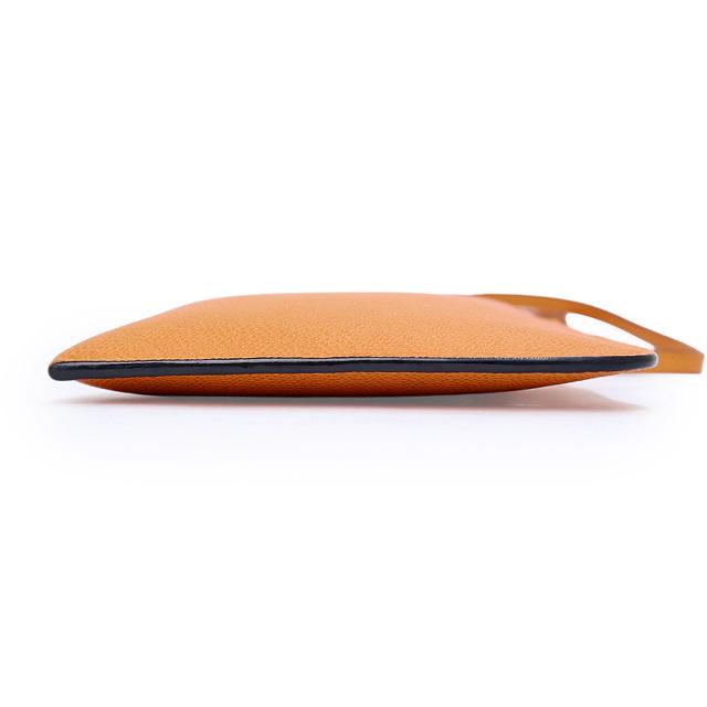 （新品・未使用品）Valextra ヴァレクストラ SGSF0004028LOCPL99JZ ソフトショルダーストラップポケット カーフスキン サフランイエロー ショルダーバッグ 斜め掛け レザー ゴールド金具_6