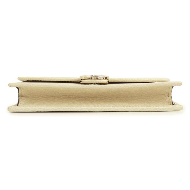 （未使用　展示品）GUCCI グッチ 615523 インターロッキングG チェーンウォレット カーフスキン アイボリー ホワイト 2way クラッチ ショルダーバッグ 斜め掛け レザー ゴールド金具_7